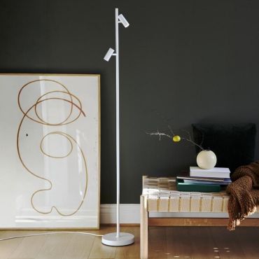 Nordlux Omari - vloerlamp - 3 x 20 x 141 cm - 3 stappen dimmer - 2x 3,2W LED incl. - wit