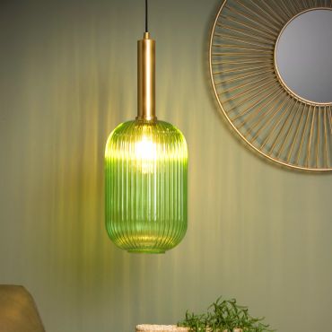 Lucide Maloto - Hanglamp - Ø 20 x 150 cm - groen