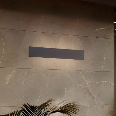 Nova Luce Luna - buiten wandverlichting - 60 x 10 x 4,5 cm - 19W LED incl. - IP65 - zwart