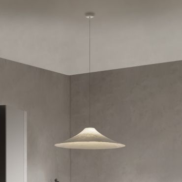 Nova Luce Oket - hanglamp - Ø 90 x 180 cm - zandwit