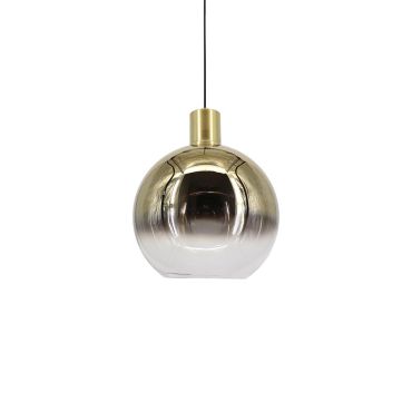 Artdelight Rosario - hanglamp - Ø 20 x 150 cm - gerookt goud