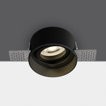 ONE Light Trimless GU10 Range - inbouwspot - Ø 75 mm, Ø 84 mm inbouwmaat - zwart