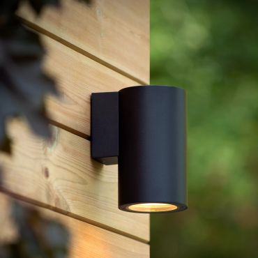 Lucide Volantis - buiten wandverlichting - 10,8 x 14,6 x 18,2 cm - IP54 - zwart