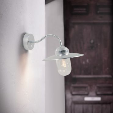 Nordlux Luxembourg Sensor - buiten wandverlichting met bewegingsdetector - 26 x 27 x 47 cm - IP54 - gegalvaniseerd staal