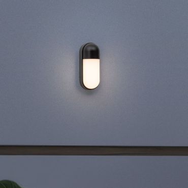 Nova Luce Arrow - buiten wandverlichting - 10 x 24 x 9 cm - 9W LED incl. - IP65 - donker antraciet