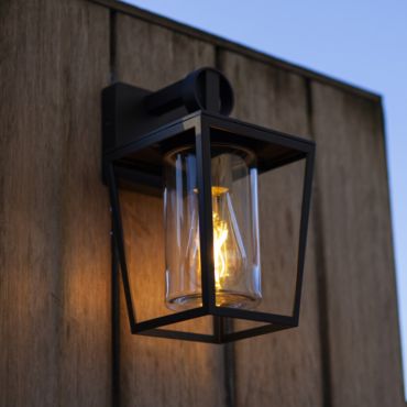 Lutec West - buiten wandverlichting - 16 x 19,9 x 28,8 cm - IP54 - zwart