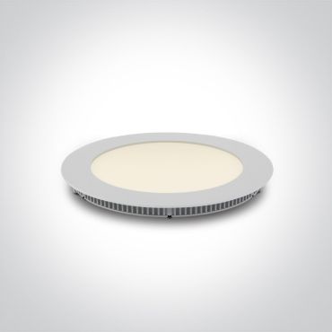 ONE Light Round Recessed Panel - inbouw plafondverlichting - Ø 17,3 x 2,2 cm - 12W LED incl. - wit - CCT