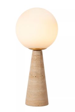 Lucide Evin - tafellamp - Ø 20 x 45,5 cm - taupe