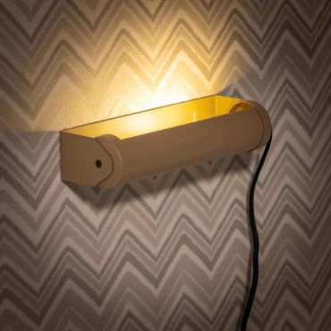 ETH Rondo - wandlamp met schakelaar - 5 x 8,5 x 24 cm - taupe