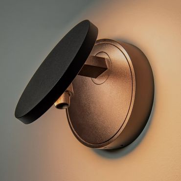 Lucide Ufor - wandlamp met USB-poort - Ø 12 x 15,1 cm - 8W dim to warm LED incl. - zwart