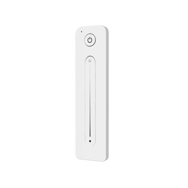 Lichtkoning - Ultradunne afstandsbediening met touch slide - 13,9 x 3,6 x 1,1 cm - wit