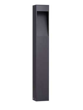 Nova Luce Maddi - tuinpaal - 8,5 x 60 x 7,5 cm - 7W LED incl. - IP65 - zandzwart