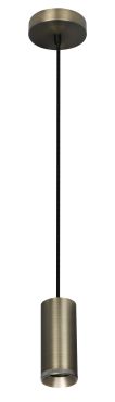 Artdelight Milano - hanglamp - Ø 6,6 x 150 cm - antiek brons