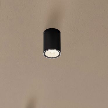 Nova Luce Lumina - buiten plafondverlichting - Ø 6,5 x 9 cm - 6W LED incl. - IP65 - donker antraciet