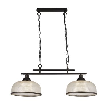 Searchlight Highworth - hanglamp - 75 x 120 cm - mat zwart