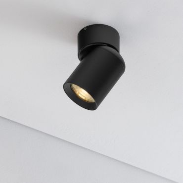 Nova Luce Amecy - opbouwspot 1L - Ø 6 x 11 cm - zandzwart