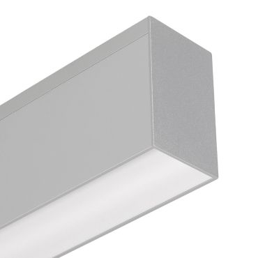 Lichtkoning Slim Line - plafondlamp - 5,5 x 3,3 cm profiel - 19,2W LED per meter - alu