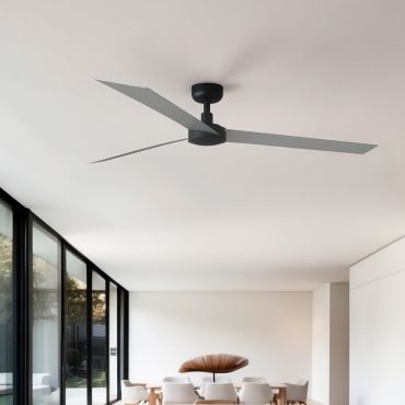 Faro Cruiser XL - plafondventilator - Ø 160 cm - mat zwart en aluminium