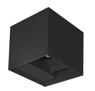 Century Italia Up &amp; Down - wandlamp - 10 x 10 x 10 cm - 10W LED incl. - instelbare lichtkleur - IP65 - zwart