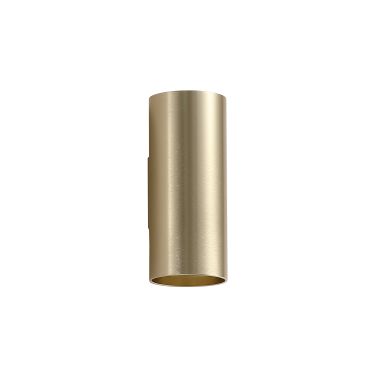 Searchlight Round - wandlamp - Ø 6,5 x 15,4 cm - goud