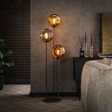 Vico Stellar - vloerlamp - 164 cm - zwart