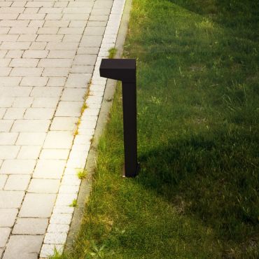 Nova Luce Rob - tuinpaal - 13 x 50 x 15 cm - 11W LED incl. - IP65 - zandzwart