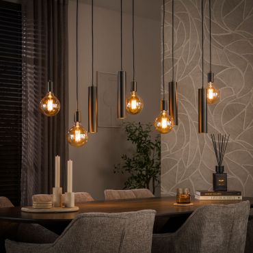 Vico Senso - hanglamp - 120 x 20 x 150 cm - sienna bruin