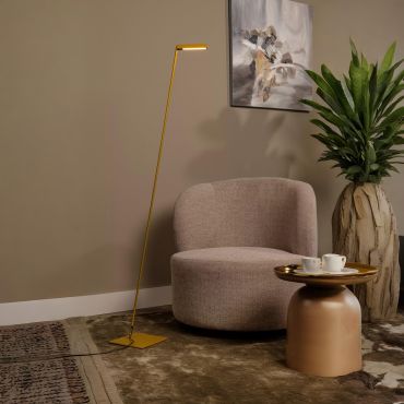 Lucide Lavale - staanlamp - 54,8 x 20 x 137,9 cm - 3W LED met dimfunctie incl. - okergeel
