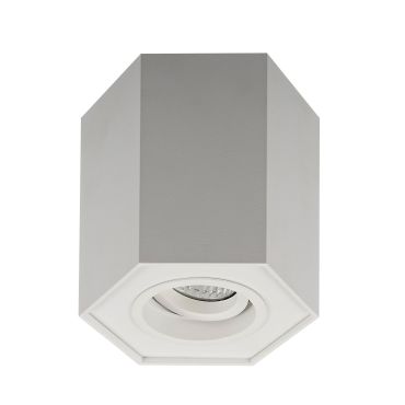 Zuma Line Polygon CL R - opbouwspot 1L - 12 x 12 cm - wit