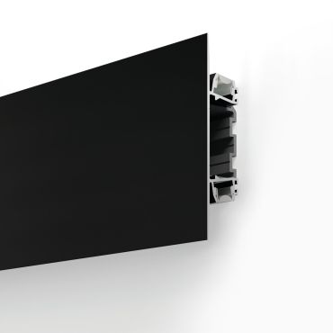 KLUS Plakin Duo - LED profiel - 11 x 2,23 cm - zwart