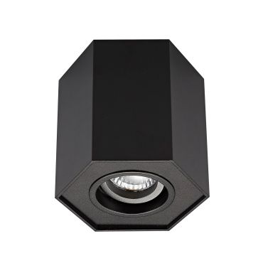 SHOWROOMMODEL - Zuma Line Polygon CL R - opbouwspot 1L - 12 x 12 cm - zwart