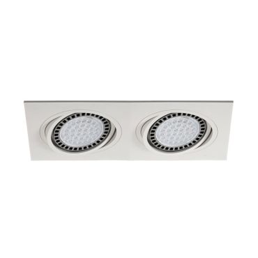 Zuma Line Boxy DL 2 - inbouwspot 2L - 350 x 180 mm, 315 x 155 mm inbouwmaat - wit