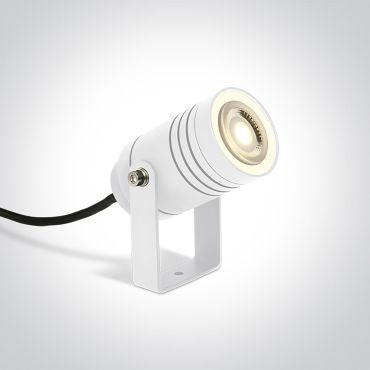 ONE Light GU10 Garden - grondspot op piek - Ø 13,2 x 11,2 cm - IP65 - wit