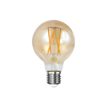 Vico filament LED lamp dimbaar - Ø 7 x 8 cm - E27 - 6W - 2100K - amber
