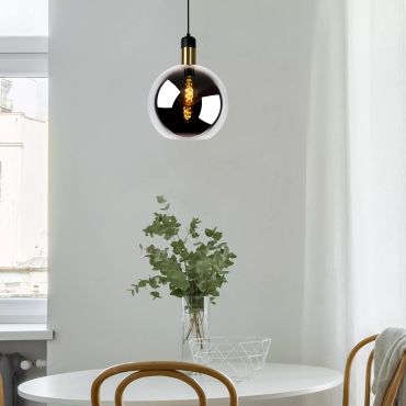 Lucide Julius - hanglamp - Ø 28 x 169 cm - fumé