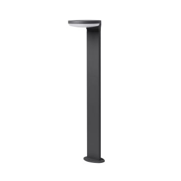 Nova Luce Enzi - tuinpaal - 18 x 18 x 80 cm - 17W LED incl. - IP54 - donkergrijs