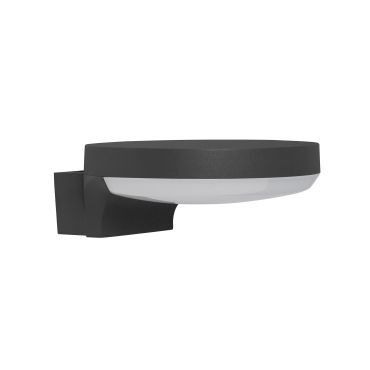 Nova Luce Enzi - buiten wandverlichting - 18 x 18 x 7 cm - 17W LED incl. - IP54 - donkergrijs