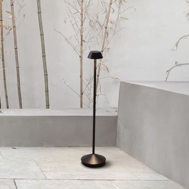 Nova Luce Arion - tuinpaal - Ø 11 x 50 cm - 4W LED incl. - IP65 - donker antraciet