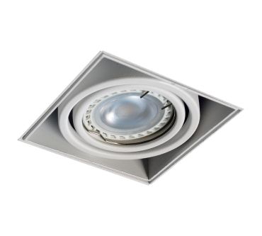 Zuma Line Oneon DL50-1 - inbouwspot met instelbare opbouwhoogte - 88 x 88 mm, 89 x 89 mm inbouwmaat - wit