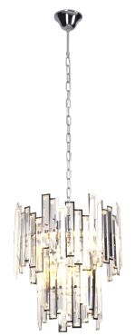 Maxlight Nemo - luster - Ø 40 x 140 cm - chroom
