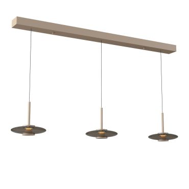 Artdelight Madison - hanglamp - 130 x 9 x 200 cm - 3 x 11W dimbare LED incl. - champagne