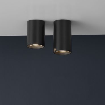 Nova Luce Loyd - opbouwspot - Ø 6 x 10 cm - zwart