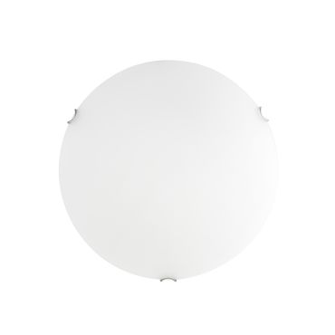 Nova Luce Anco - plafondverlichting - Ø 40 x 9,5 cm - wit en chroom