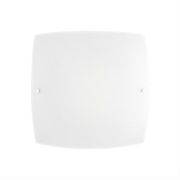 Nova Luce Quale - plafondverlichting - 40 x 40 x 10 cm - wit en chroom