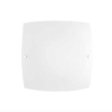 Nova Luce Quale - plafondverlichting - 30 x 30 x 8 cm - wit en chroom