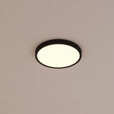 Nordlux Oja Smart - plafondlamp - Ø 29 x 2,3 cm - 15W - dimfunctie via app - 2700-6500K - zwart