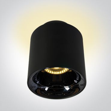 ONE Light Backlight Cylinders - opbouwspot 2L - Ø 8,5 x 10,2 cm - 10W + 2W LED incl. - zwart
