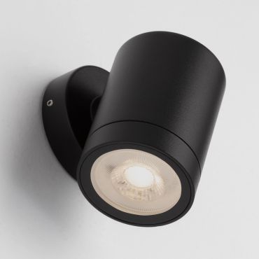 Nova Luce Vilua - buiten wandlamp - Ø 6 x 9,7 cm - IP54 - zwart