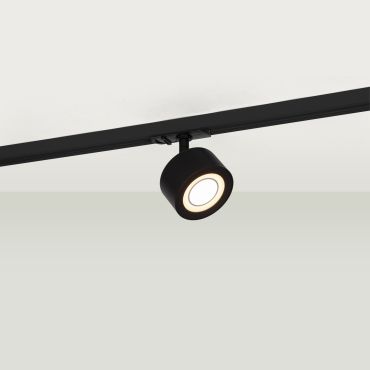 Nordlux Link Clyde - spot op rail - Ø 8,5 x 10,5 cm - 3 stappen dimmer - 4W LED incl. - 2700K - zwart