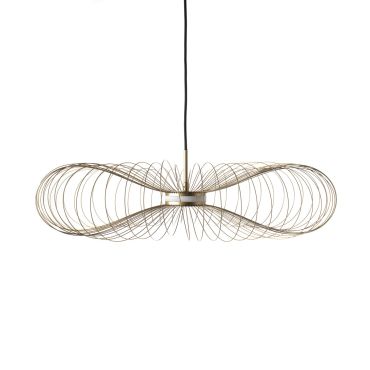 VK Lighting Synnefo - hanglamp - Ø 74 x 146,5 cm - 8W LED incl. - goud